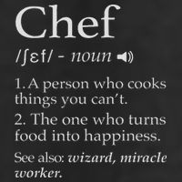Chef Definition Funny Line Saying Cook Cooking Gifts Chefs 25L Jumbo Tote