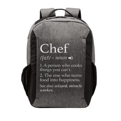Chef Definition Funny Line Saying Cook Cooking Gifts Chefs Vector Backpack