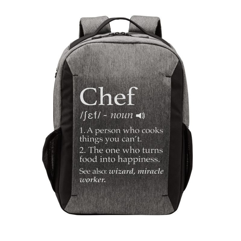 Chef Definition Funny Line Saying Cook Cooking Gifts Chefs Vector Backpack