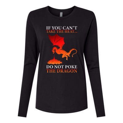 Cool Dragon Flamespewing Flying Mythical Creature Womens Cotton Relaxed Long Sleeve T-Shirt