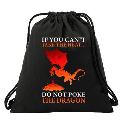 Cool Dragon Flamespewing Flying Mythical Creature Drawstring Bag