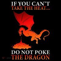 Cool Dragon Flamespewing Flying Mythical Creature Drawstring Bag