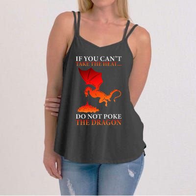 Cool Dragon Flamespewing Flying Mythical Creature Women's Strappy Tank