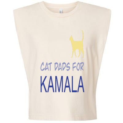 Cat Dads For Kamala Harris For President 2024 Garment-Dyed Women's Muscle Tee