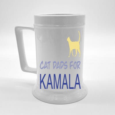 Cat Dads For Kamala Harris For President 2024 Beer Stein