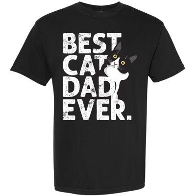Cat Daddy Father Gift Best Cat Dad Ever Garment-Dyed Heavyweight T-Shirt