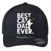 Cat Daddy Father Gift Best Cat Dad Ever Flexfit Unipanel Trucker Cap