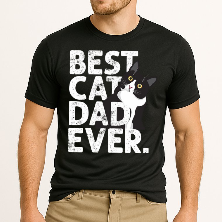 Cat Daddy Father Gift Best Cat Dad Ever Cooling Performance Crew T-Shirt