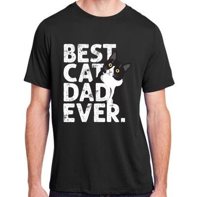 Cat Daddy Father Gift Best Cat Dad Ever Adult ChromaSoft Performance T-Shirt