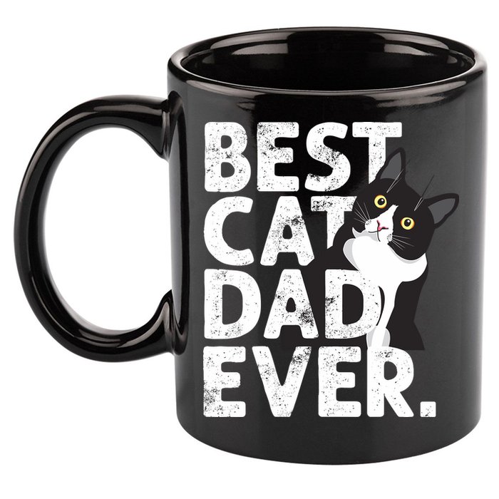 Cat Daddy Father Gift Best Cat Dad Ever 11oz C Handle Ceramic Mug