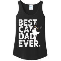 Cat Daddy Father Gift Best Cat Dad Ever Ladies Essential Tank