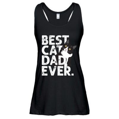 Cat Daddy Father Gift Best Cat Dad Ever Ladies Essential Flowy Tank