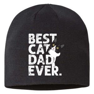 Cat Daddy Father Gift Best Cat Dad Ever Sustainable Beanie