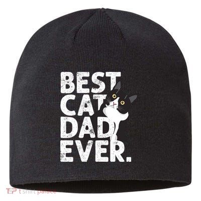 Cat Daddy Father Gift Best Cat Dad Ever Sustainable Beanie