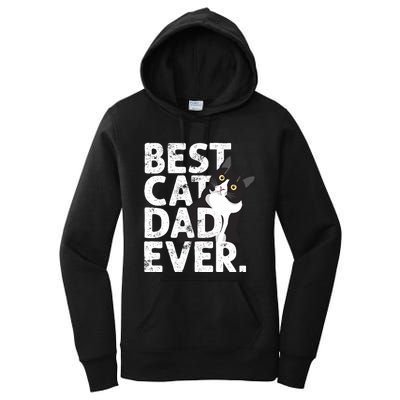 Cat Daddy Father Gift Best Cat Dad Ever Women's Pullover Hoodie