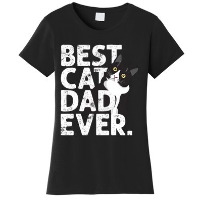 Cat Daddy Father Gift Best Cat Dad Ever Women's T-Shirt