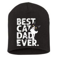 Cat Daddy Father Gift Best Cat Dad Ever Short Acrylic Beanie