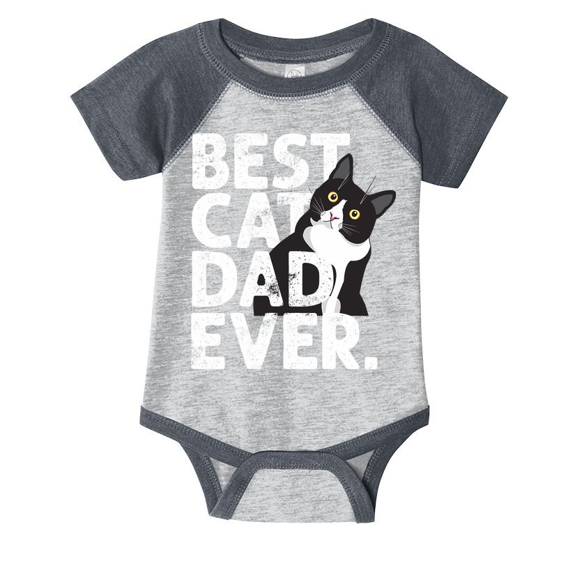Cat Daddy Father Gift Best Cat Dad Ever Infant Baby Jersey Bodysuit