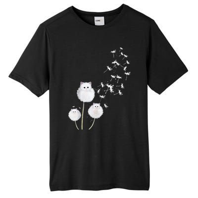 Cat Dandelion Flower SKT Tall Fusion ChromaSoft Performance T-Shirt