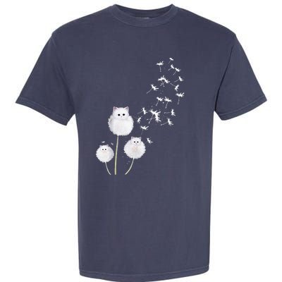 Cat Dandelion Flower SKT Garment-Dyed Heavyweight T-Shirt