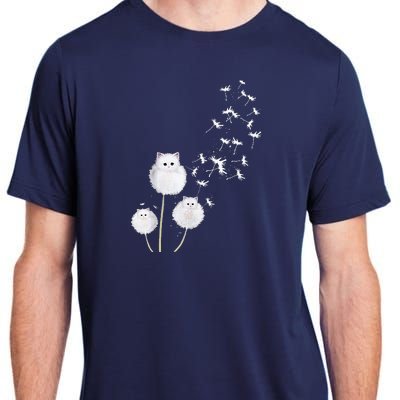 Cat Dandelion Flower SKT Adult ChromaSoft Performance T-Shirt