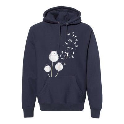 Cat Dandelion Flower SKT Premium Hoodie