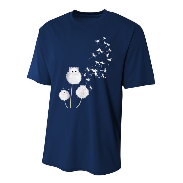 Cat Dandelion Flower SKT Performance Sprint T-Shirt