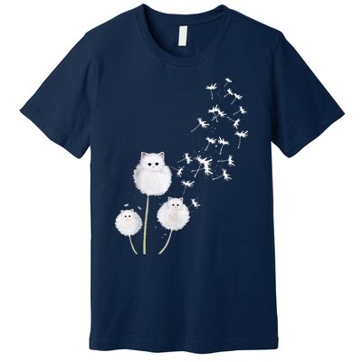 Cat Dandelion Flower SKT Premium T-Shirt