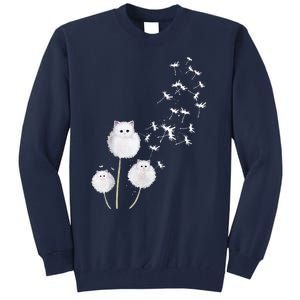 Cat Dandelion Flower SKT Tall Sweatshirt