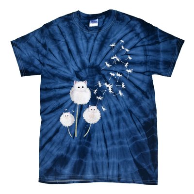 Cat Dandelion Flower SKT Tie-Dye T-Shirt