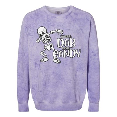 Cute Dab For Candy Halloween Funny Colorblast Crewneck Sweatshirt