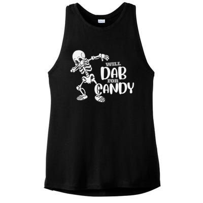 Cute Dab For Candy Halloween Funny Ladies PosiCharge Tri-Blend Wicking Tank