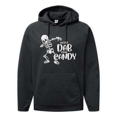 Cute Dab For Candy Halloween Funny Performance Fleece Hoodie