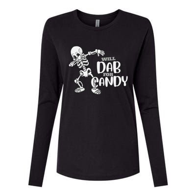 Cute Dab For Candy Halloween Funny Womens Cotton Relaxed Long Sleeve T-Shirt