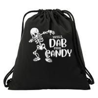 Cute Dab For Candy Halloween Funny Drawstring Bag