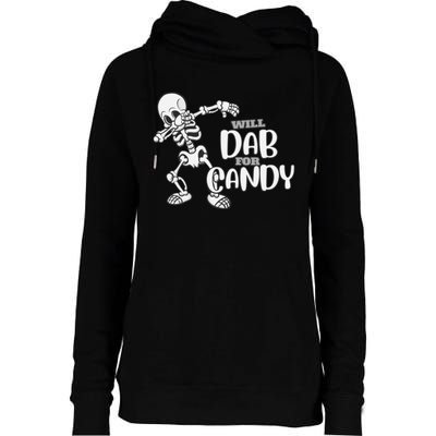 Cute Dab For Candy Halloween Funny Womens Funnel Neck Pullover Hood