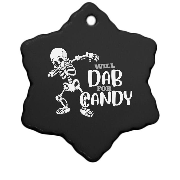 Cute Dab For Candy Halloween Funny Ceramic Star Ornament