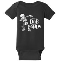 Cute Dab For Candy Halloween Funny Baby Bodysuit