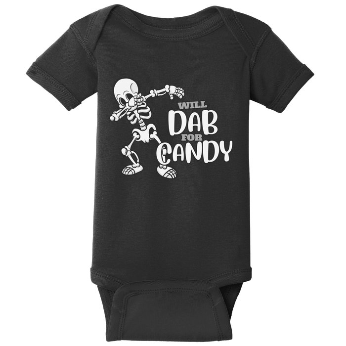 Cute Dab For Candy Halloween Funny Baby Bodysuit