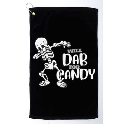 Cute Dab For Candy Halloween Funny Platinum Collection Golf Towel