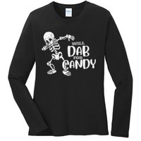 Cute Dab For Candy Halloween Funny Ladies Long Sleeve Shirt