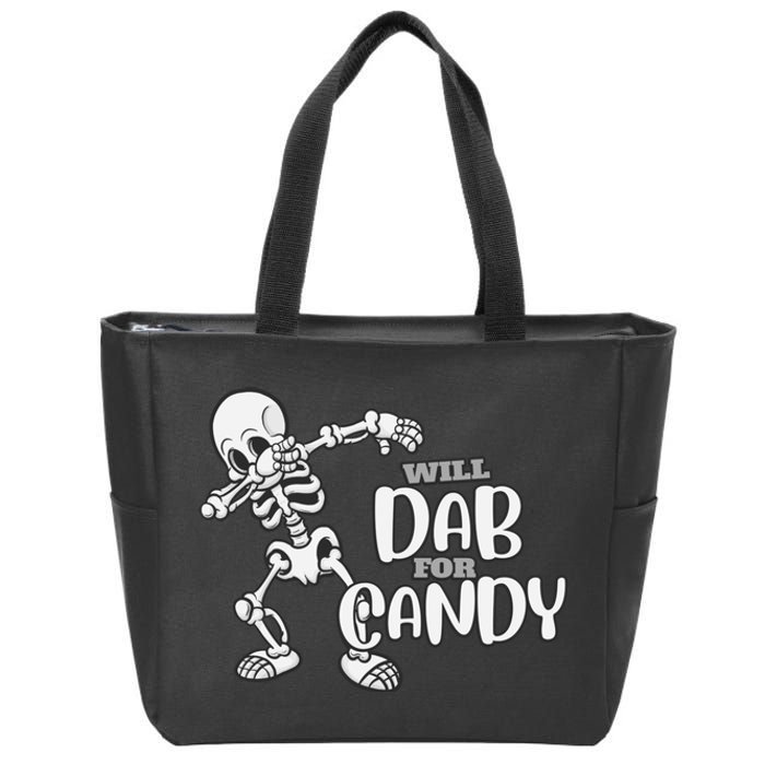 Cute Dab For Candy Halloween Funny Zip Tote Bag