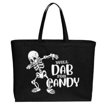 Cute Dab For Candy Halloween Funny Cotton Canvas Jumbo Tote