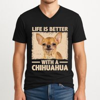 Chihuahua Design For Chihuahua Dog Chihuahua Lover V-Neck T-Shirt