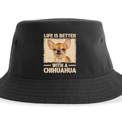 Chihuahua Design For Chihuahua Dog Chihuahua Lover Sustainable Bucket Hat