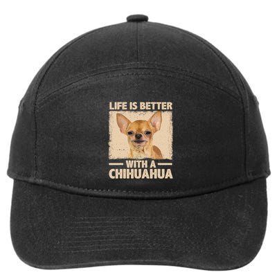 Chihuahua Design For Chihuahua Dog Chihuahua Lover 7-Panel Snapback Hat
