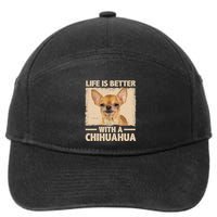 Chihuahua Design For Chihuahua Dog Chihuahua Lover 7-Panel Snapback Hat
