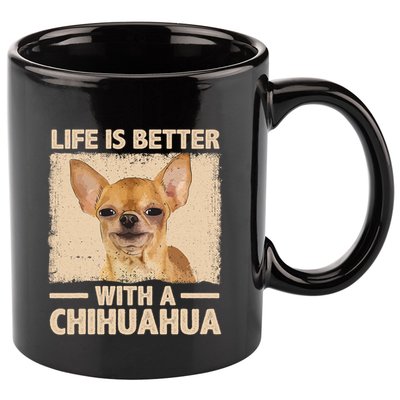 Chihuahua Design For Chihuahua Dog Chihuahua Lover 11oz C Handle Ceramic Mug