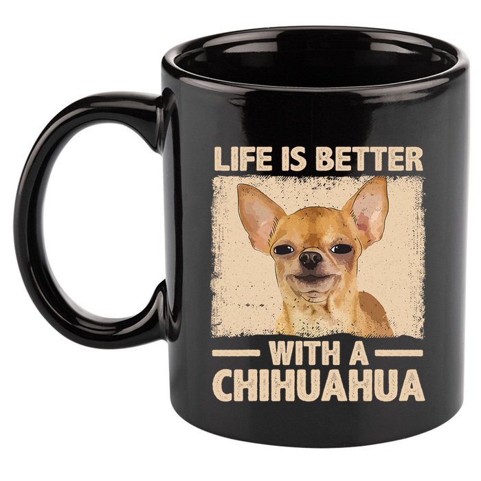 Chihuahua Design For Chihuahua Dog Chihuahua Lover 11oz C Handle Ceramic Mug
