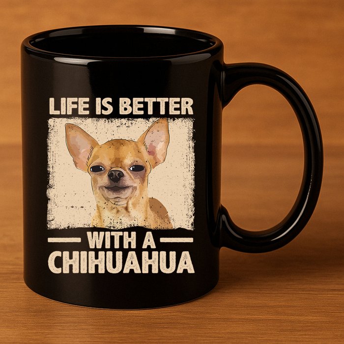 Chihuahua Design For Chihuahua Dog Chihuahua Lover 11oz C Handle Ceramic Mug